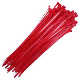 Tyrap bundelband 300 x 4,8 mm rood (100 stuks)