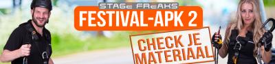 Werken op festivals: de Stagefreaks Festivalmateriaal-APK
