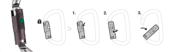 Ball Lock karabiner.