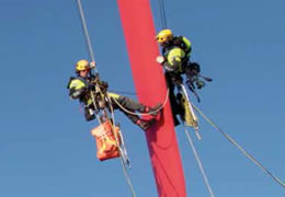 Werken met rope access